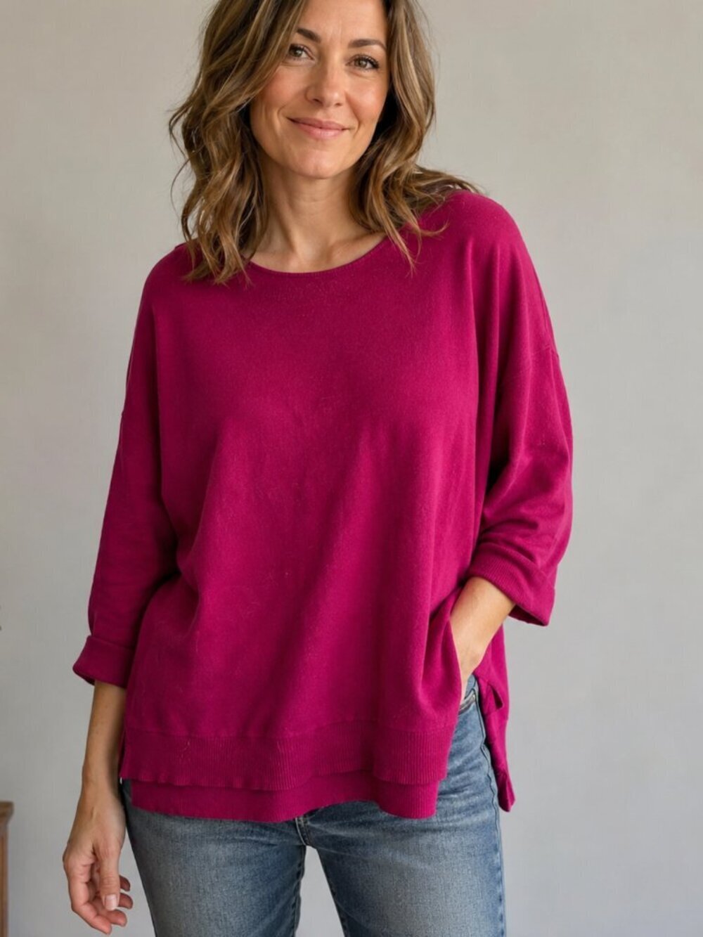 Michael Michael Kors Pink Sweater crew Neck Size Large